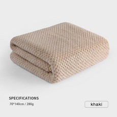 하이 퀄리티 두꺼운 산호 벨벳 목욕 타올 부드럽고 흡수성 초대형 속건성 편안한 70x14 0cm, [02] 35x75cm, [05] khaki, 1개