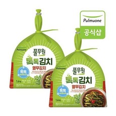 [풀무원] 톡톡 열무김치1.4kgX2개(총2.8kg), 2개, 1.4kg