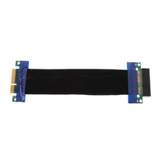 Zeyuan PCI Express PCI-E 4X 슬롯 라이저 카드 플렉스 연장 케이블 커넥터 케이블, 1개