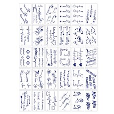 팀메이커 반영구 리얼 타투스티커 30종 문신 레터링, S-A type, 1개