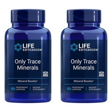 Life Extension Only Trace Minerals 라이프 익스텐션 트레이스 미네랄 베지캡슐 90정 2팩