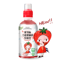 유기농 딸기 주스 220ml 스트로베리 드링크 프리미엄 디저트 음료수 떼르드글라스