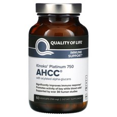 키노코 플래티넘 AHCC 면역지원 750mg 60캡슐, 1개