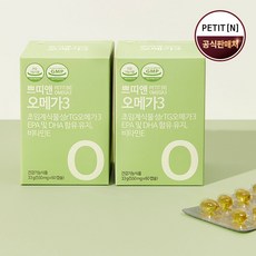 쁘띠앤 오메가3 (2개월/120캐슐) 식물성 임산부 DHA 100%, 2개, 550mgx60캡슐(33g)
