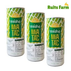 [루츠팜] 베트남 사탕수수 주스 240mlX24개 miaha MIA TAC 깔라만시 사탕수수주스