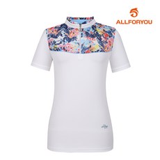 [올포유] 여성 집업 반팔 티셔츠 AWTHK3471-100_G