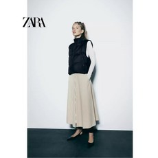 ZARA 자라 윈드브레이커 패딩 크롭 조끼