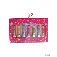Expressions Girl Almar-표현식 소녀 7PC 맛 쉬머 립글로스 소녀 키즈 립글로스 세트, 단일상품, 단일상품