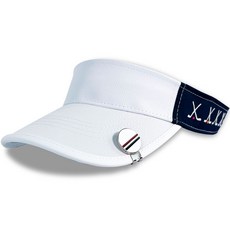 크로드 골프 모자 볼마커세트 남녀공용, 화이트+네이비, 1개