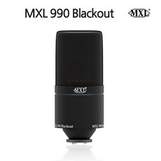 [뉴사운드] MXL 990 BLACKOUT 한정판 수량 입고/ 보컬 방송용 녹음용 홈레코딩 콘덴서 마이크, MXL990 Blackout