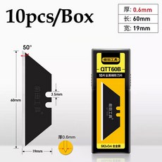 튼튼한 금속 스틸 접이식 다용도 칼 클래식 레트로 스타일 우드 그레인 블렛 클립이 있는 퀵 체인지 블레이드 아빠 선물, 10pcs Black Blades, 10개