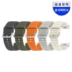 삼성 갤럭시 워치7 스포츠 스트랩 s/m 워치4 워치5 워치6 호환 밴드, M/L, 크림, 1개