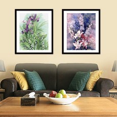 꽃 팝아트 명화 유화그리기세트 오일파스텔 DIY 삼부작 풍경 꽃 손으로 그린 ​​색칠 정의