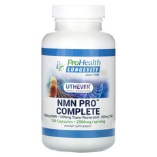 프로헬스 NMN Pro Complete 120정 NMN1000mg 트랜스-레스베라트롤1000mg TMG500mg, 1병