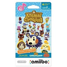 아미보 닌테도 피규어 스위치 슈퍼 닌텐도 동물의 숲 카드 시리즈 3 (6팩) Wii U