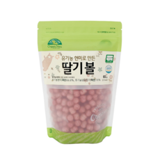 오가닉스토리 유기농 현미로 만든 딸기볼, 현미, 65g, 9개