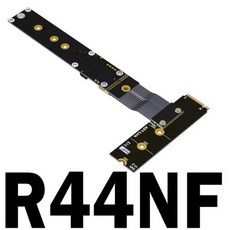 솔리드 드라이브 라이저 카드 SSD 익스텐션 케이블 64Gbps M.2 NVMe 2280 22110 R44SF/K44SF M2 PCI-Express 4.0 X4 PCI-E, 03 R44NF, 08 0.45m, 1개