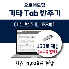 오토애드립 - 기타 타브(Tab) 반주기 (USB형) 가요 12028곡 포함 / 휴대형 기타 색소폰 노래 반주기