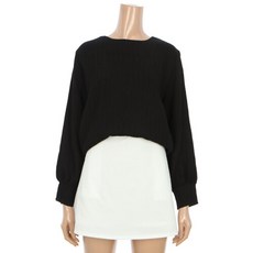 르샵 라운드넥 링클 블라우스 BO2BL048A