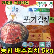 해남 화원농협 김장 배추김치 5kg 최고급 국산양념재료 100% 이맑은김치 서울경기도맛, 1개