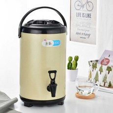 벨라시엘 대형 업소용보온병 육수 스테인레스 전기국통 케그, 6L 블랙, 1개