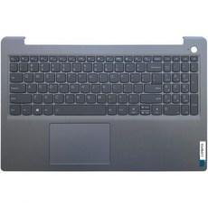 교체용 노트북 상부 케이스 팜레스트 백라이트 키보드 터치패드 조립 부품 Lenovo 아이디어패드 315ITL6 315ADA6 315ALC6 5CB1B65660 Gray, 교체용 노트북 상부 케이스 팜레스트 백라이트 키보드 터, 1개