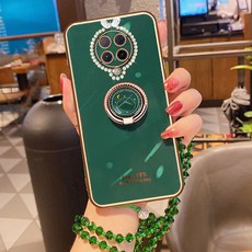 후방카메라 Redmi K30그랜드 기념판 핸드폰케이스 샤오미 K30pro보호 5G실리콘세트 redmik30i전면덮개 떨어트림방지 ultra스크럽 por redmi아이디어 u여성전체, T11-K30pro어두운밤 그린+달모양 반지+크리스탈