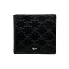 셀린느 24SS 트리오페 로고 반지갑 블랙 10B653 FQB 38SI
