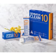 GEMMOVE CLEAN10 젬무브 클린 텐 치약150gx4개.미백 구취 충차예방 치아건강 한번에 관리