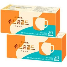 동서 맥심 슈프림골드 커피믹스 40T입 (20개입x2개), 2개, 상세페이지 참조, 상세페이지 참조