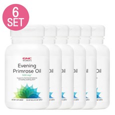 GNC [6개 SET] 여성용 달맞이꽃 종자유 500mg 90정 (캡슐) Womens Evening Primrose Oil 90sgels, 6개