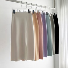 린넨h라인스커트