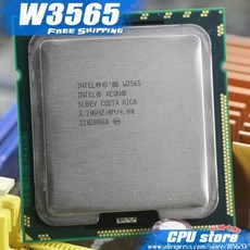 마더보드 인텔 제온 W3565 CPU 프로세서 3.2GHz LGA1366 8MB L3 캐시 쿼드 코어 서버 W3570