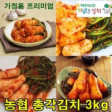 해남 화원농협 총각김치 3kg 이맑은 김치, 100% 국내산 총각김치 3kg, 1개