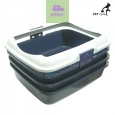  2중 거름망 (블루) 고양이 (L06) 평판 화장실 엠펫 DFF9 