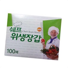 비닐 장갑 주방 위생 100매 일회용, 1개