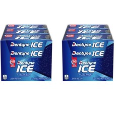 2개세트 덴타인 아이스 검 페퍼민트 대용량 16개입X12개 총192개 Dentyne Ice Gum, 2개