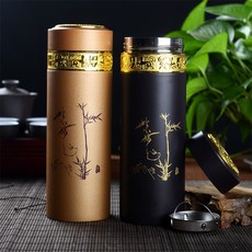 텀플러 고급 이싱 Zisha 진공 플라스크 진, A_ 330ml, D_ 브라운