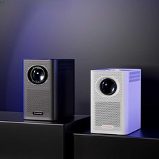 소형 휴대용 빔프로젝터 와이파이 HONGTOPS30MAX 비디오 4K LED, S30 화이트 UK 플러그