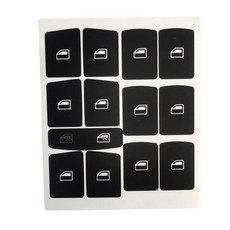 쉬운 설치 수리 스티커 단추 자동차 부품 블랙 자동차 액세서리 A6 A6L Q7 교체용 10x13cm, 1개