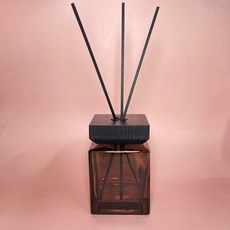 갈색사각우드캡 디퓨저용기 500ml, a.우드캡+디퓨저용기500ml, 1개