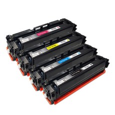 잉크다파라 CF500X CF500A 재생토너 세트 HP M254 M280 M281DN DW NW FDN FDW, 1세트, CF500X 대용량 4색/재생 1개, 검정+파랑+빨강+노랑