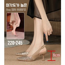 분위기 뒤꿈치 샌들 패션 스틸레토 힐 스틸레토6/8/10cm 큐빅 힐 슬리퍼 스텔레토하이힐
