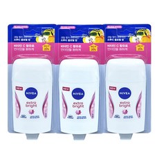 니베아 데오드란트 스틱 엑스트라브라이트 50ml 3개팩, 3개