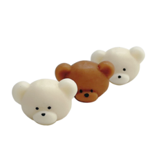 [드그라쎄] 동물 자연 캐릭터 실리콘몰드 - 미니 곰돌이 머리 티라이트 캔들 몰드