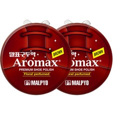 말표 구두약 캔 40g (블랙/브라운/뉴트럴) 1+1, 브라운 1+1, 1세트