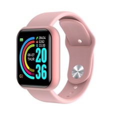 Y68 스마트 워치 어린이 어린이 Smartwatch 소녀 소년 전자 스마트 시계 학생 어린이 스포츠 스마트 시계 3 18 세|스마트 시계|, 1개, CHINA, WHITE