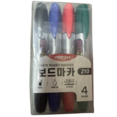 펜맥스 점보 화이트 보드마카 4색 세트, 검정,청색,적색,녹색, 3세트