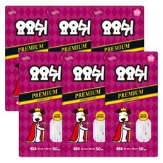 오너클랜 [요요쉬] 배변패드 프리미엄 50매 * 6개 묶음 (총 300매), 1