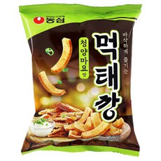 농심 먹태깡 청양마요 맛 60g 먹태 안주 혼술 맥주 와인 소주 술 간식 캠핑 주전부리, 1개